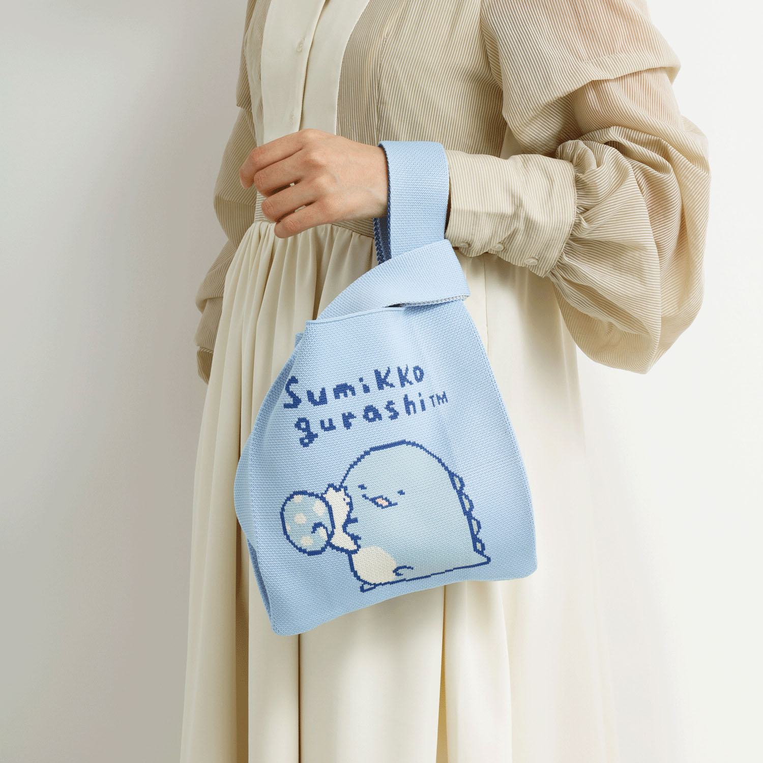 すみっコぐらし ニットバッグ とかげ - 画像3