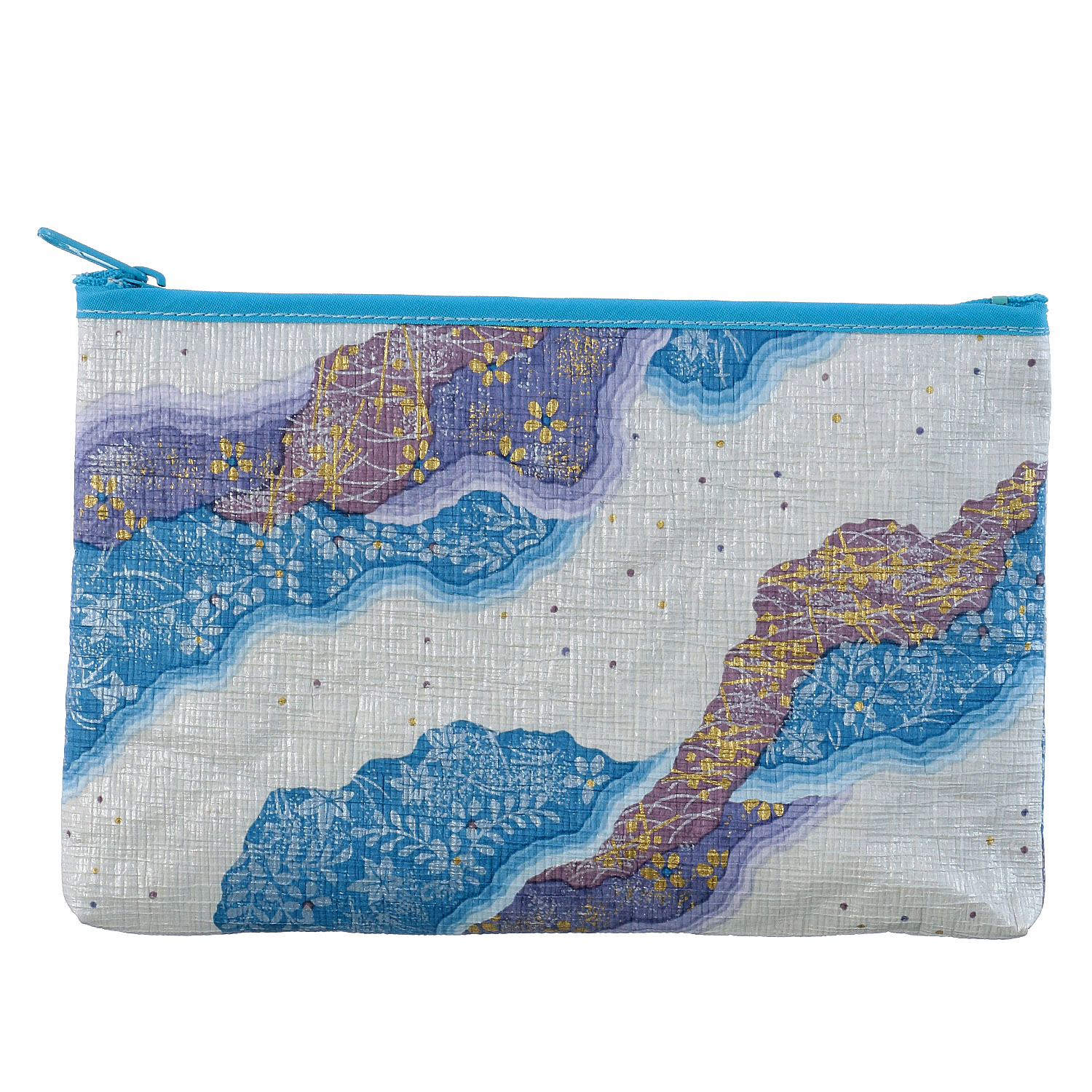 京友禅紙 伊勢集縮みふらっとポーチ - 画像3