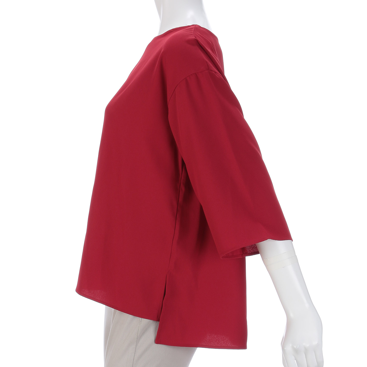 Anna Kerry 7分袖デシンブラウス - 画像13