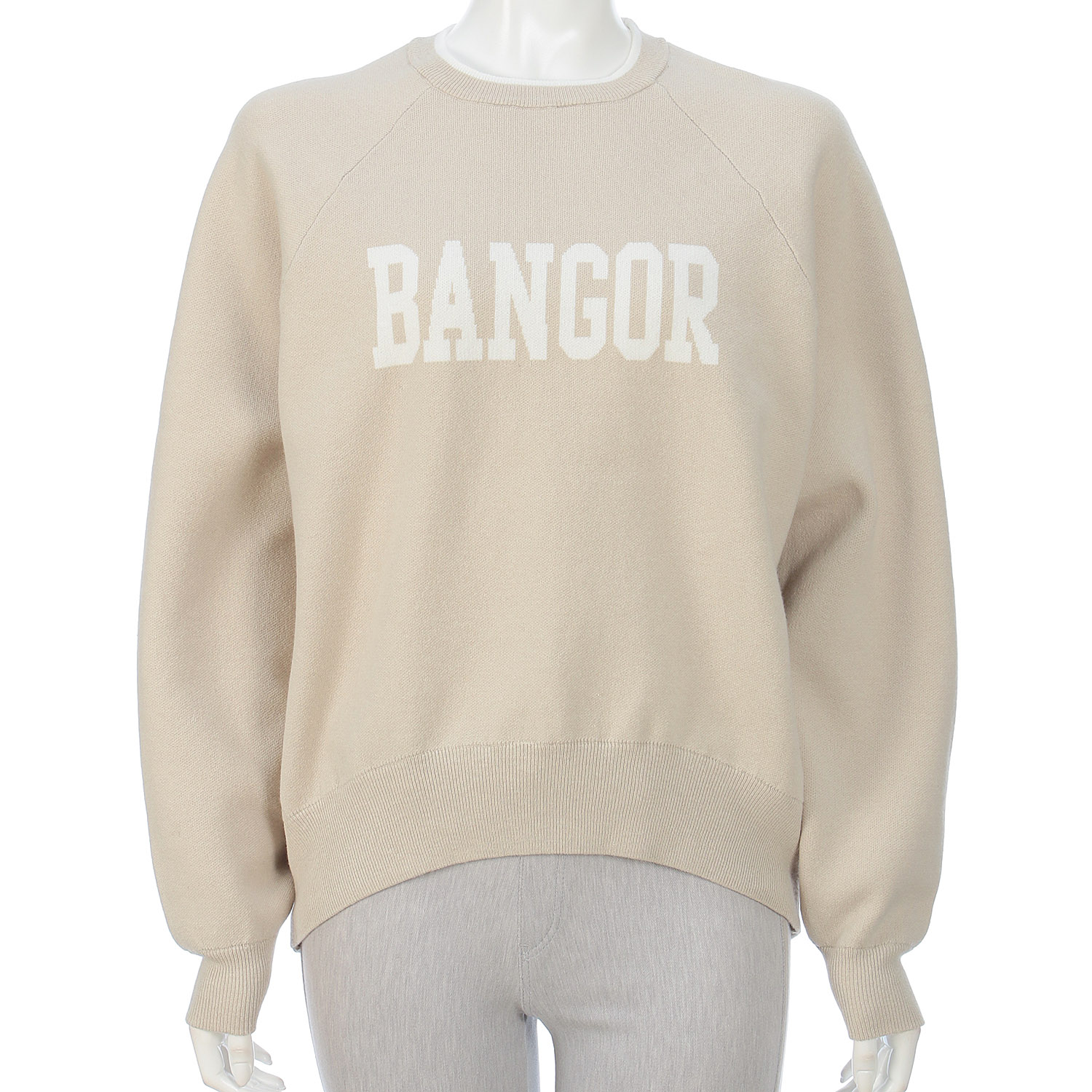 cloche ラグラン袖ロゴニットトップス - 画像8