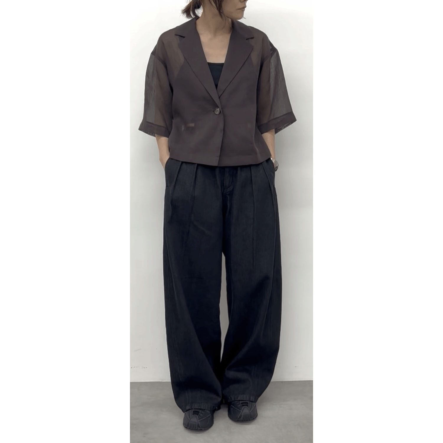 cloche 5分袖シアージャケット - 画像2