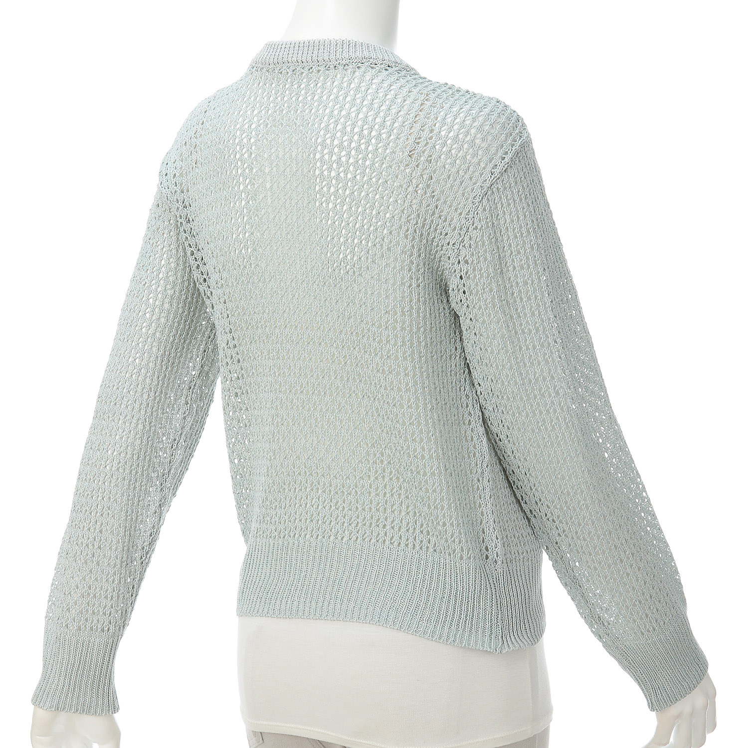 cloche メッシュ編みロゴニットトップス - 画像7