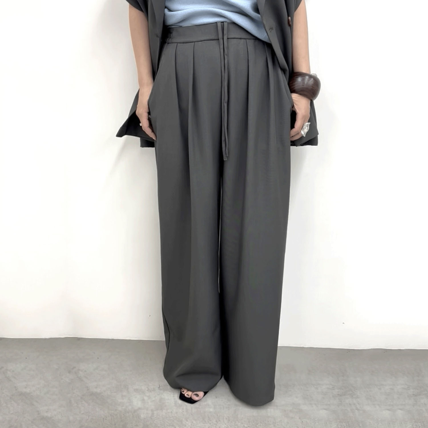 cloche ツータックワイドパンツ - 画像3