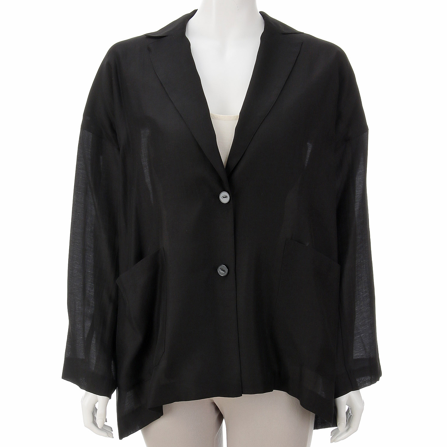 Anna Kerry シアーテーラードジャケット - 画像3