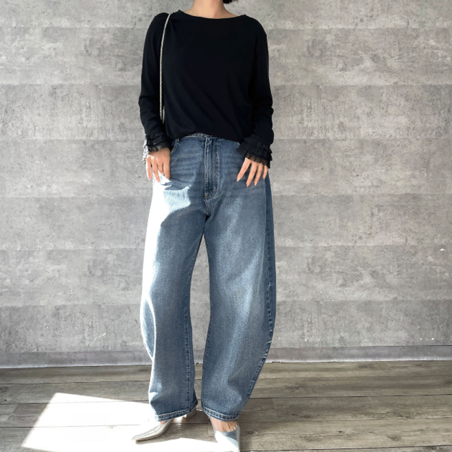 Anna Kerry デニムモロッコパンツ - 画像5