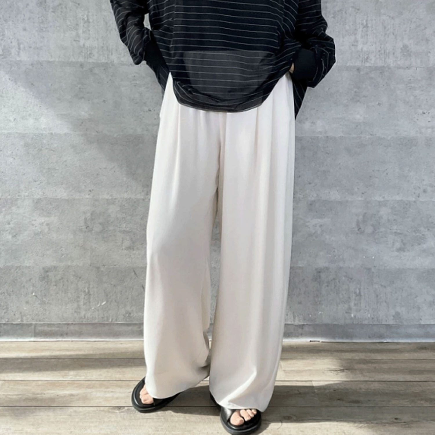 Anna Kerry ダブルタックルーズパンツ