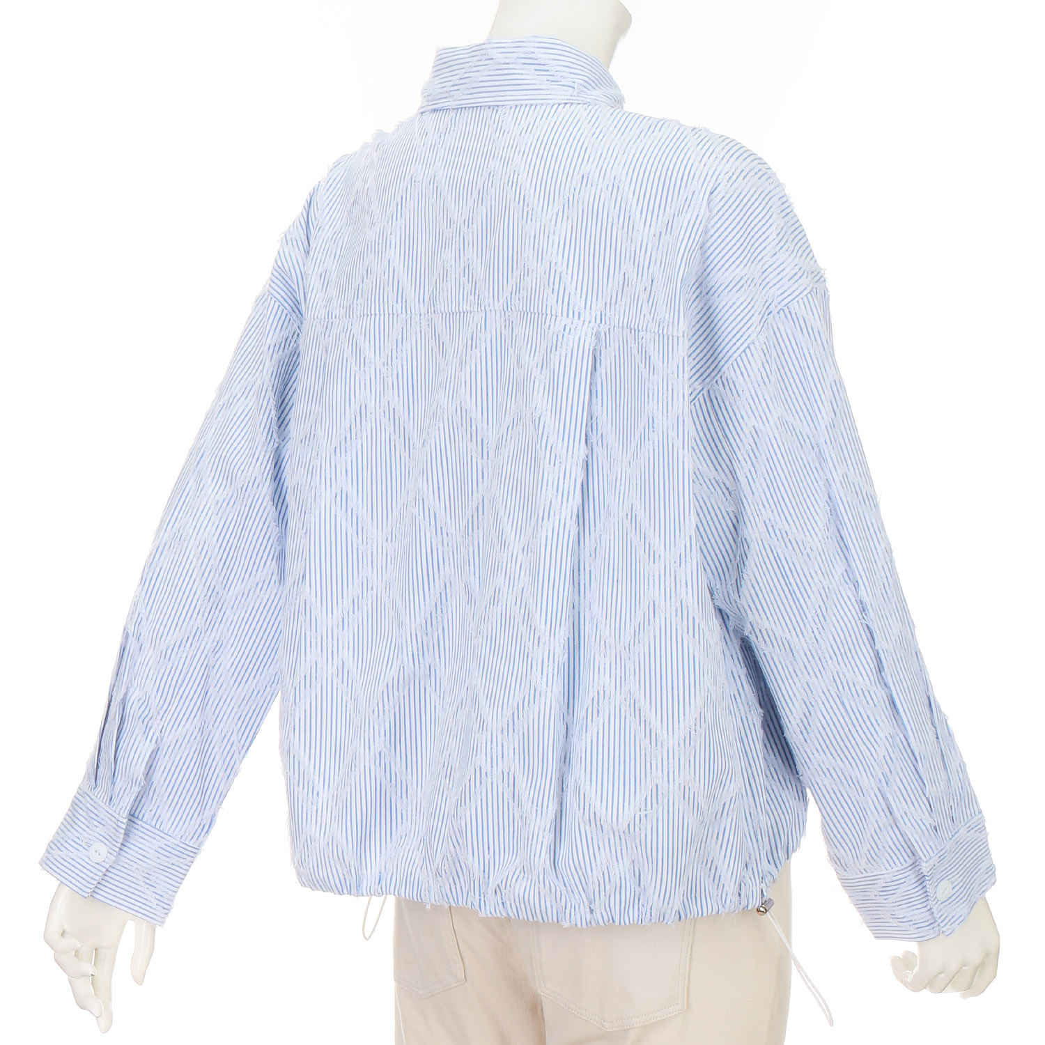 Anna Kerry ストライプシャツブルゾン - 画像7