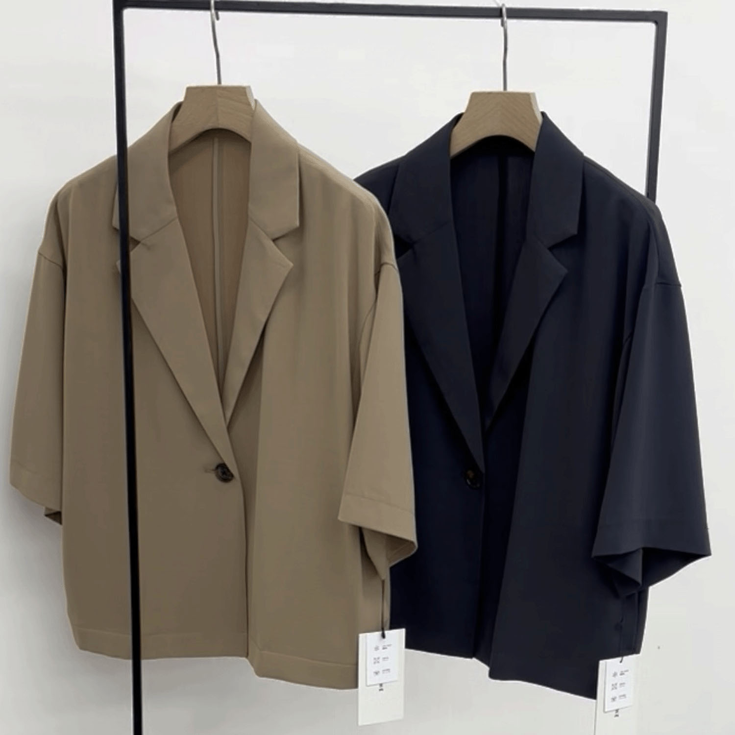 cloche 5分袖テーラードジャケット - 画像2