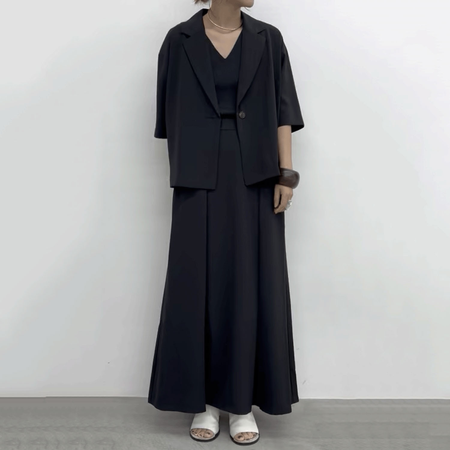 cloche 5分袖テーラードジャケット - 画像4