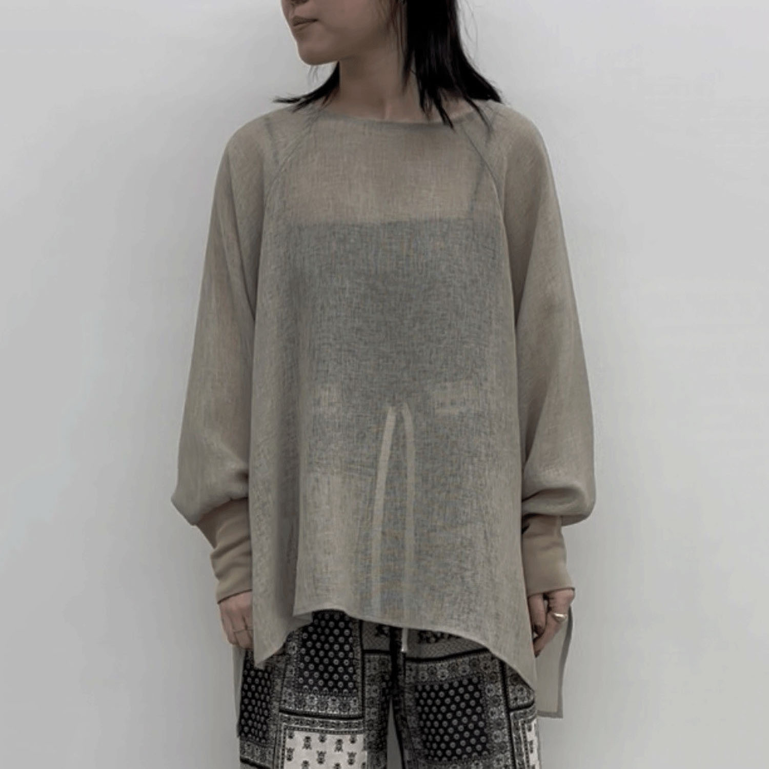 cloche メッシュブラウス