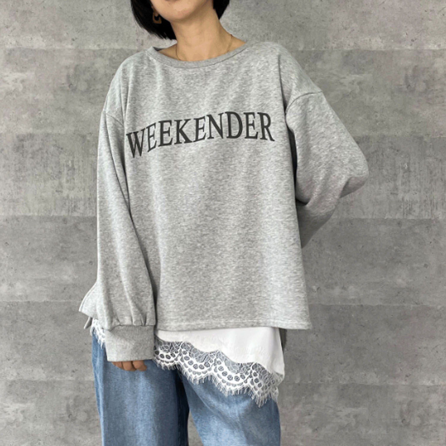 Anna Kerry レースヘムアシンメトリーキャミソール - 画像7