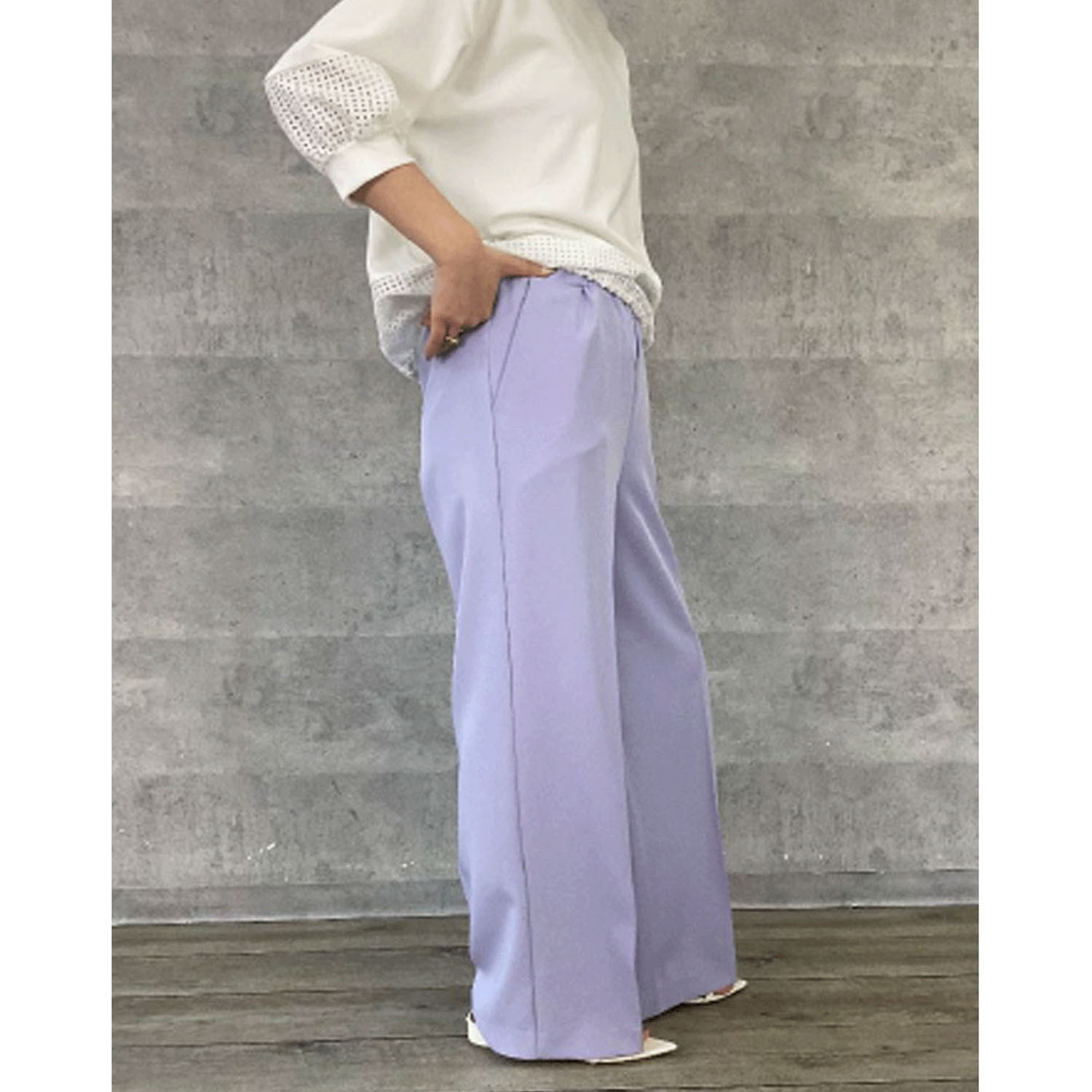 【Insta Live】Anna Kerry サマーワイドストレートパンツ - 画像2