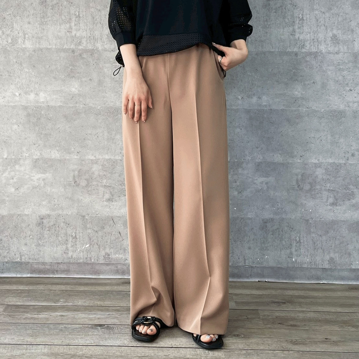 【Insta Live】Anna Kerry サマーワイドストレートパンツ - 画像15