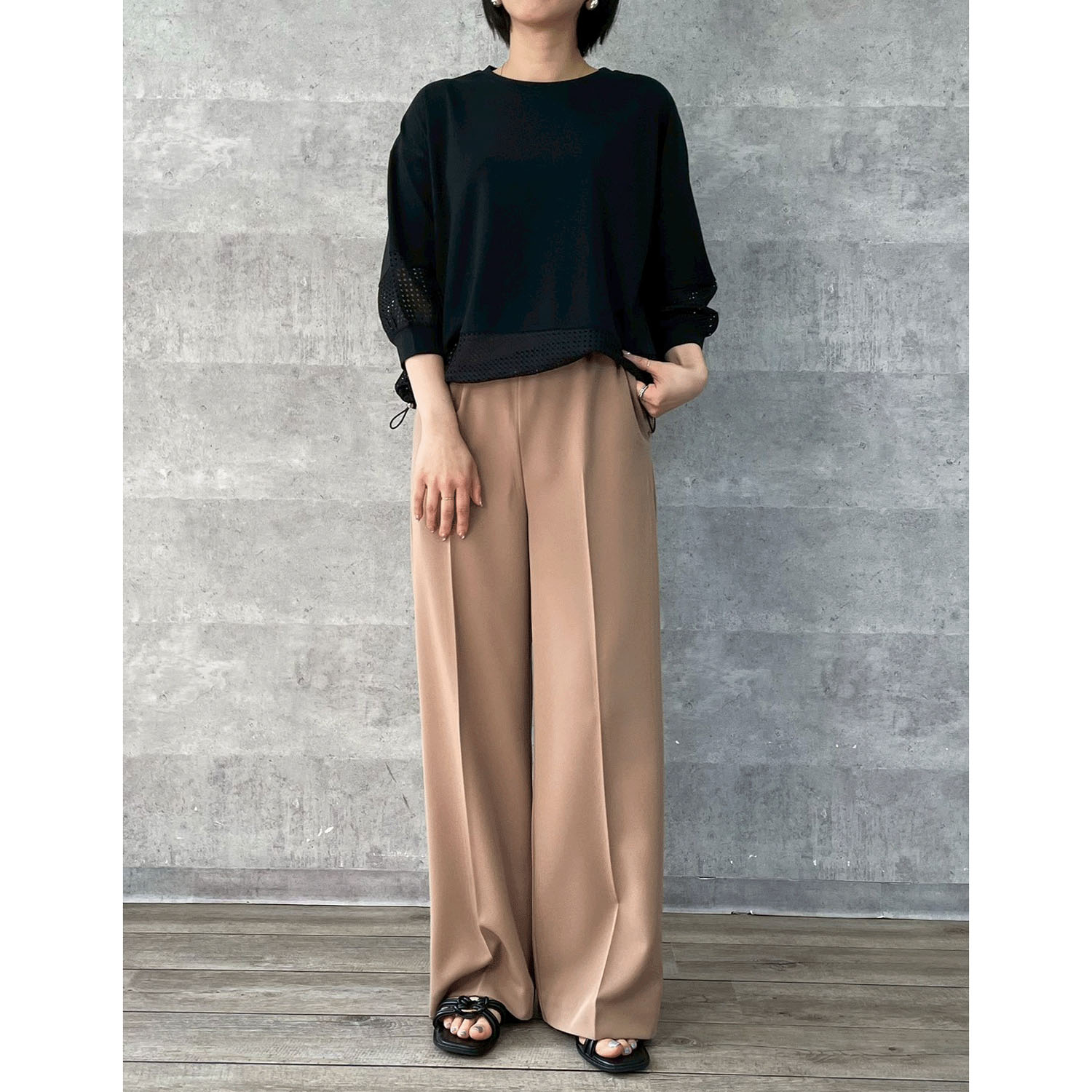 【Insta Live】Anna Kerry サマーワイドストレートパンツ - 画像16