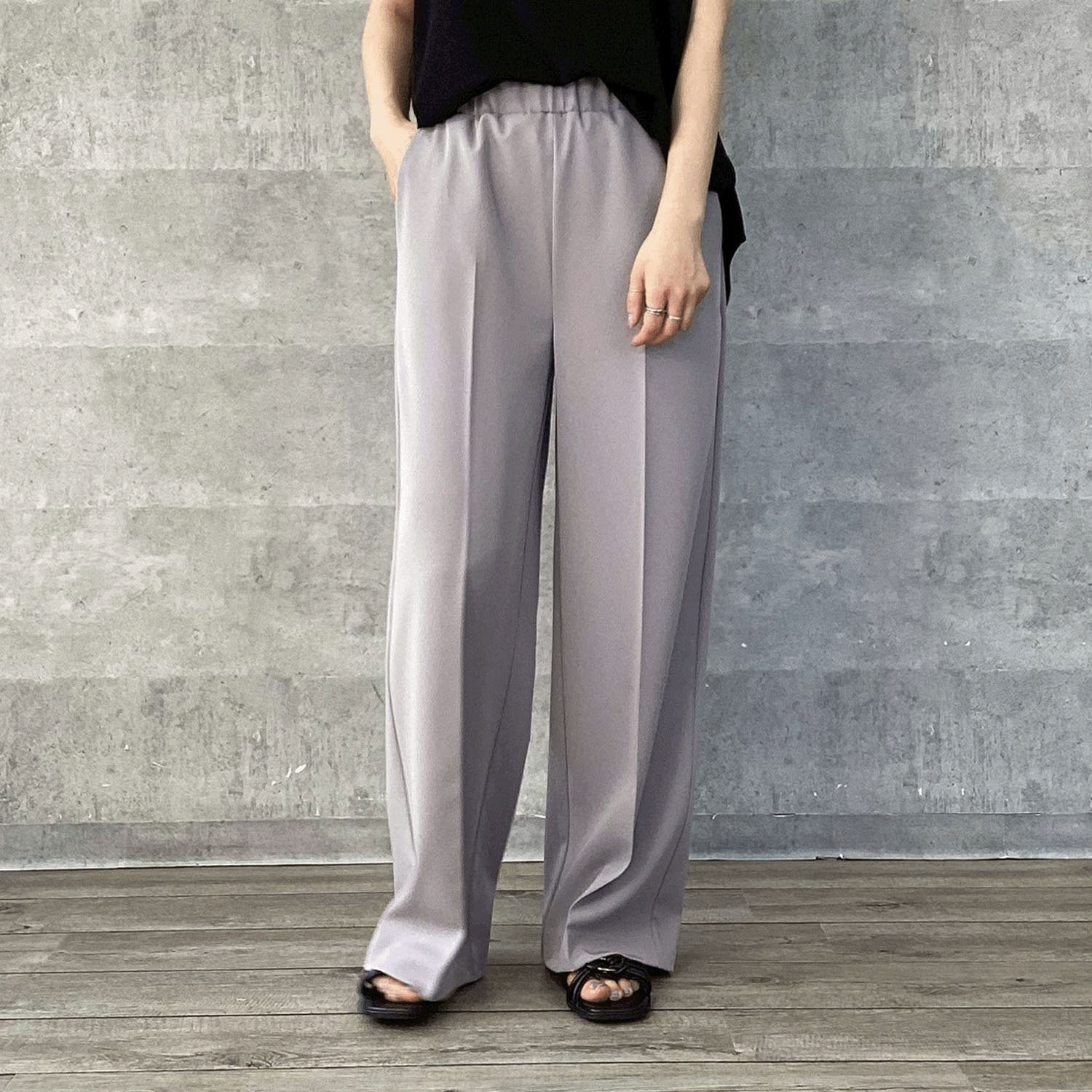 【Insta Live】Anna Kerry サマーワイドストレートパンツ - 画像3