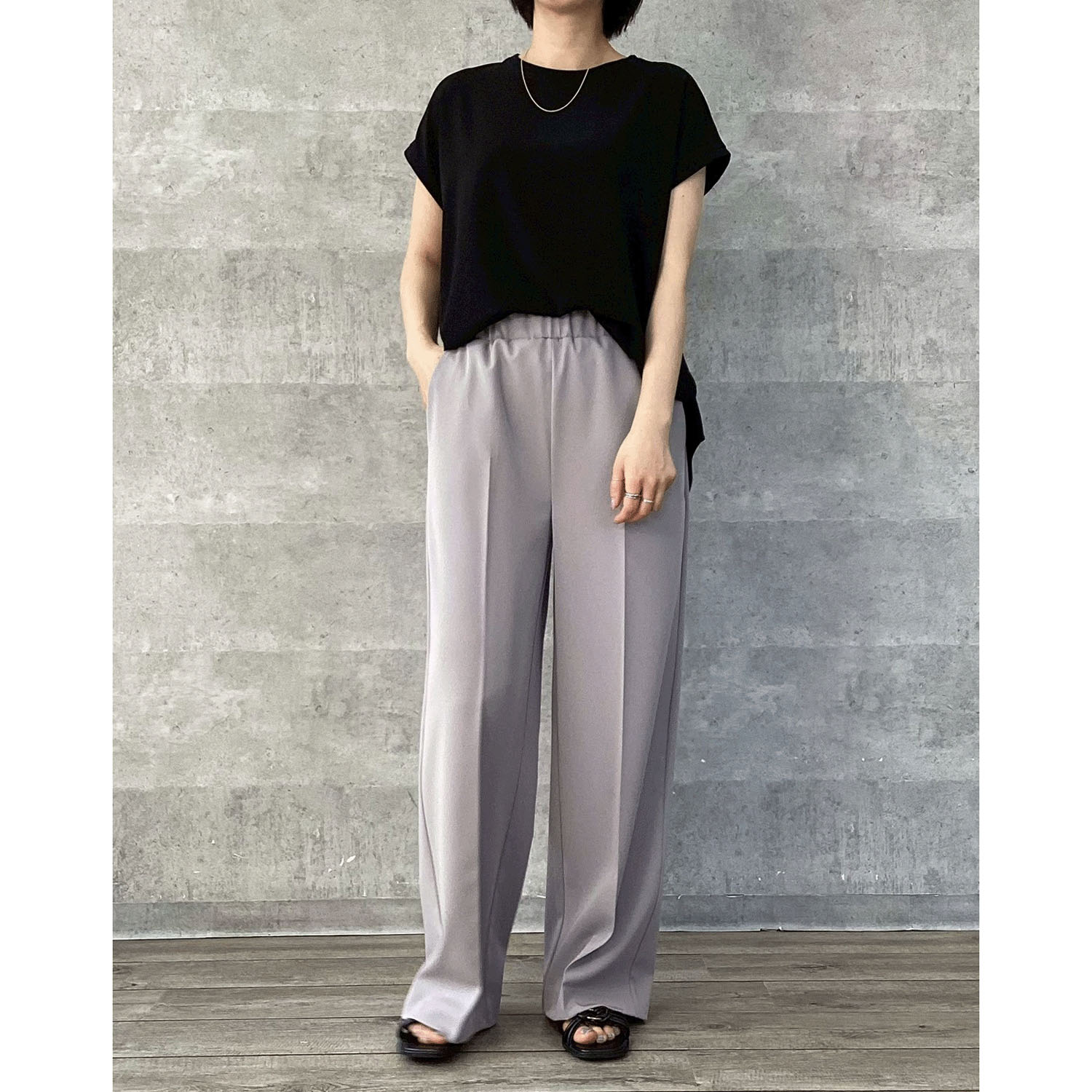 【Insta Live】Anna Kerry サマーワイドストレートパンツ - 画像4