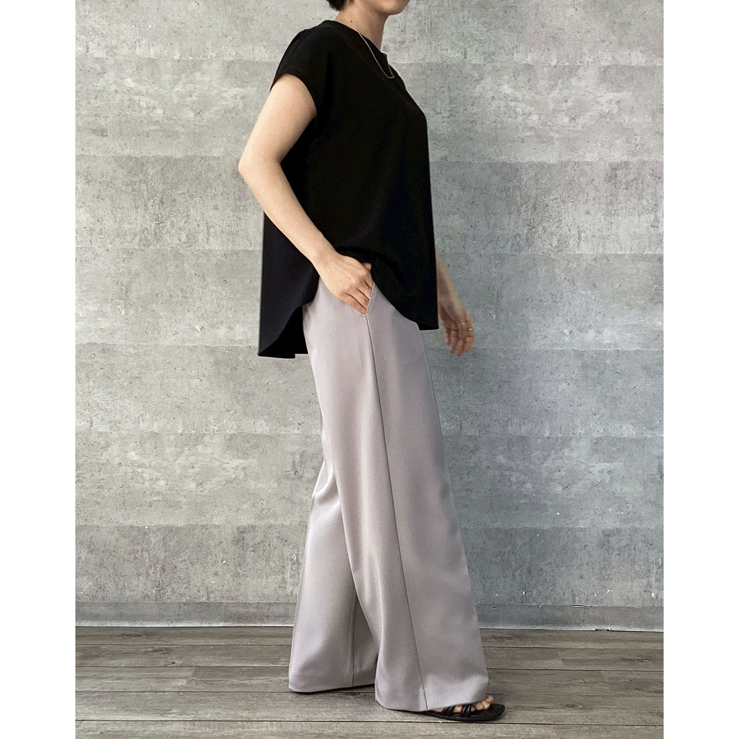 【Insta Live】Anna Kerry サマーワイドストレートパンツ - 画像5