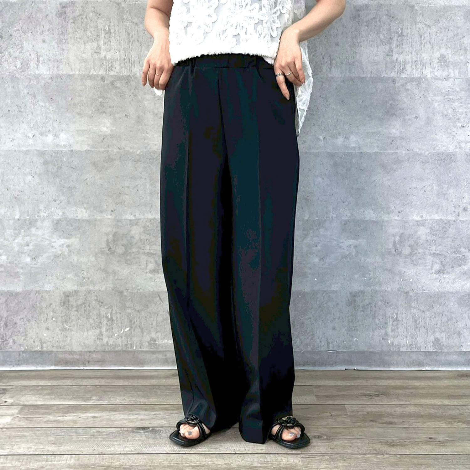 【Insta Live】Anna Kerry サマーワイドストレートパンツ - 画像9