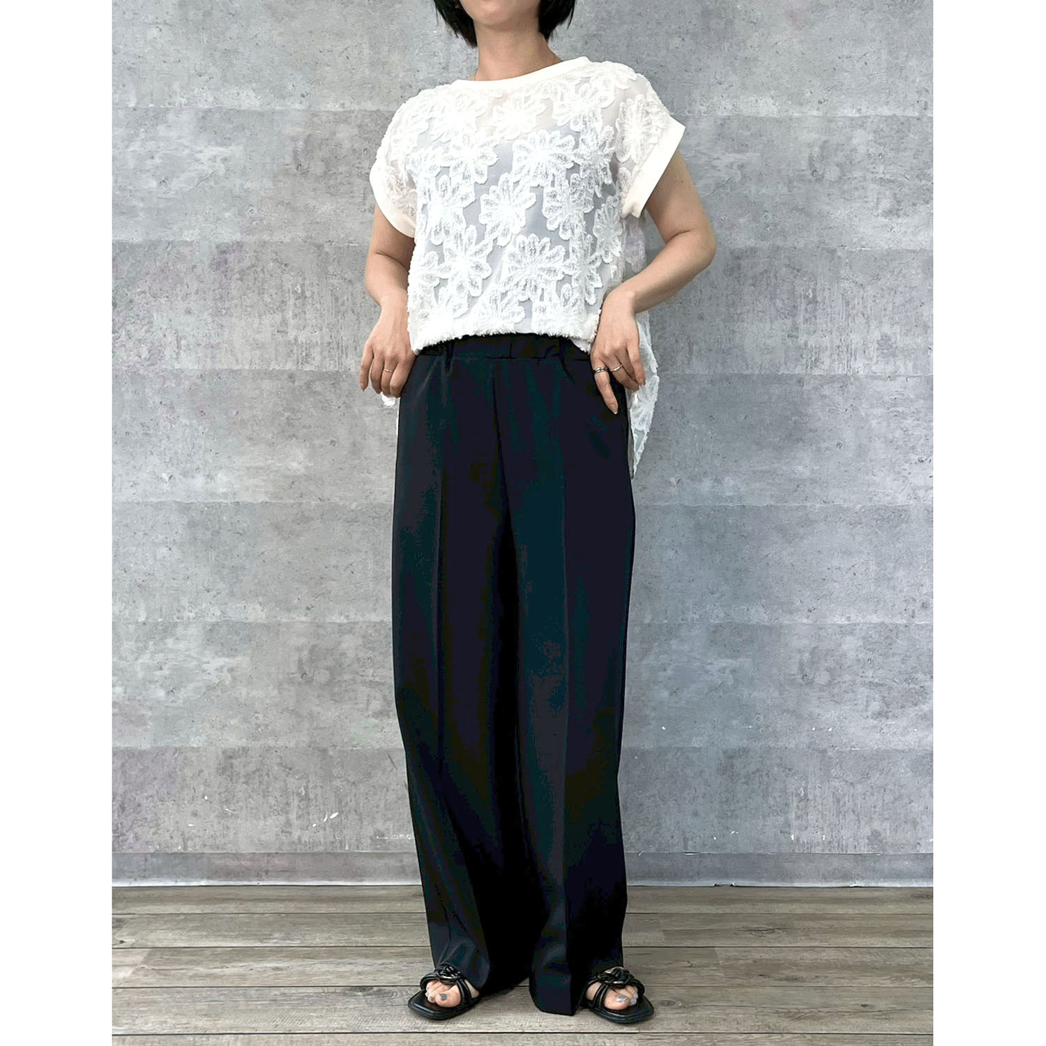 【Insta Live】Anna Kerry サマーワイドストレートパンツ - 画像10