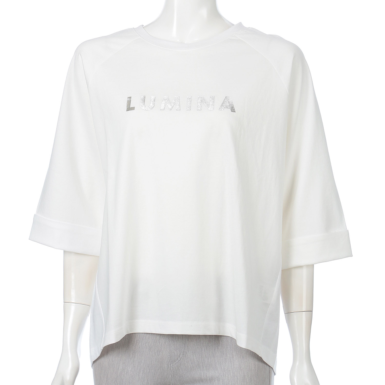 cloche 袖口ロールアップロゴTシャツ - 画像2