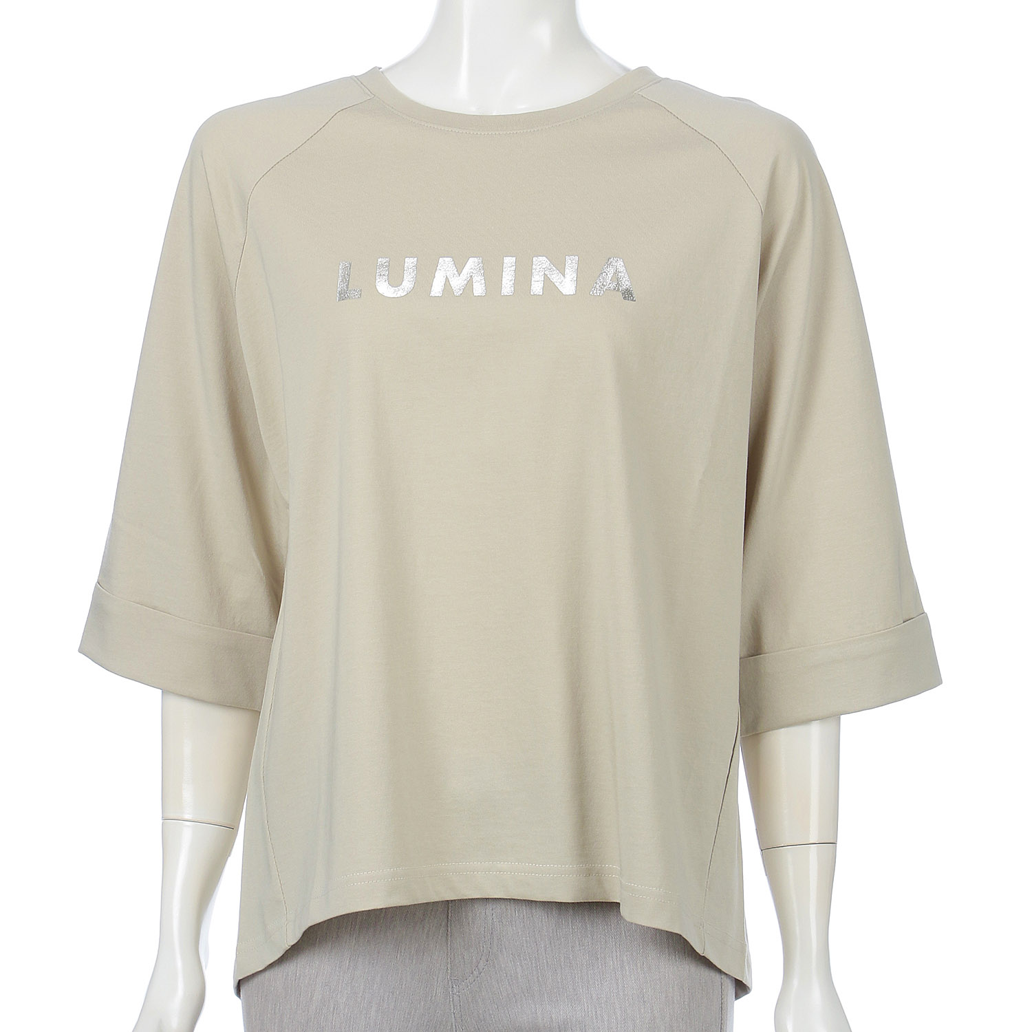 cloche 袖口ロールアップロゴTシャツ - 画像3