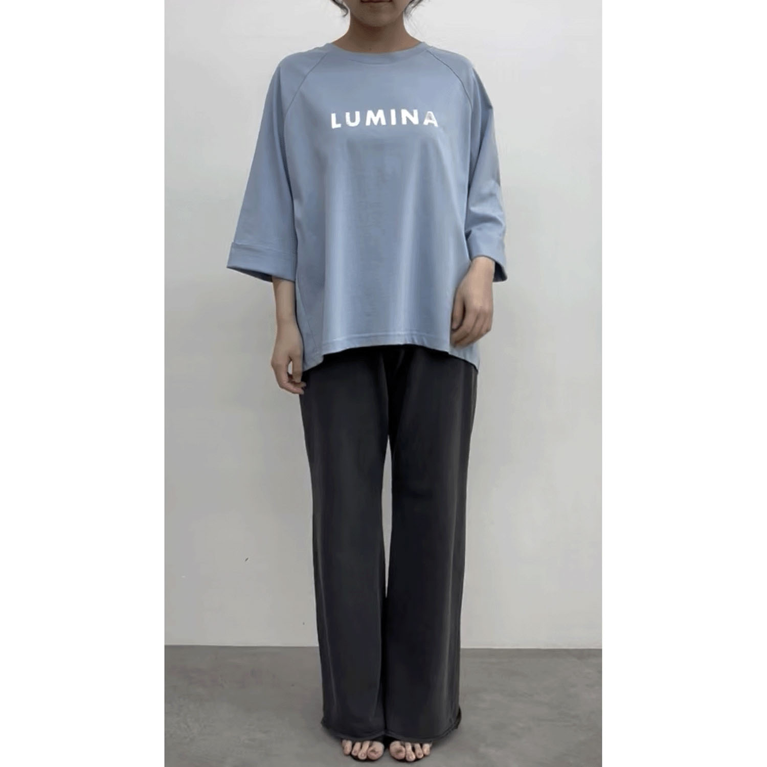 cloche 袖口ロールアップロゴTシャツ - 画像5