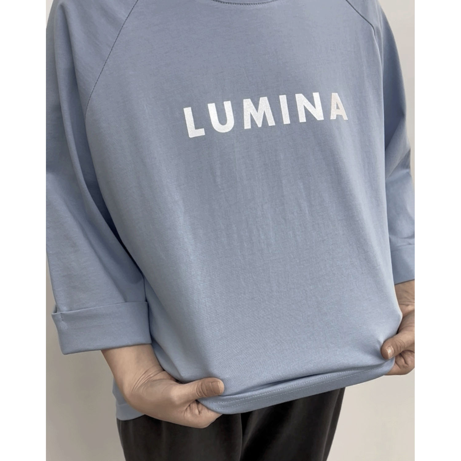 cloche 袖口ロールアップロゴTシャツ - 画像7