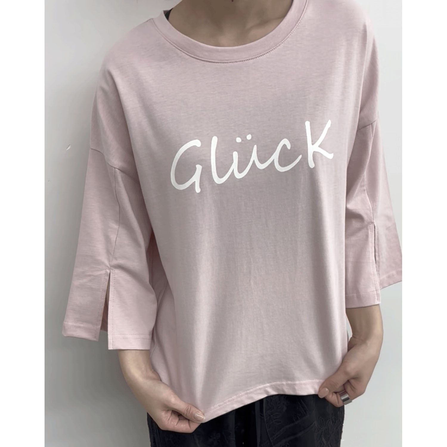 cloche 袖スリットロゴTシャツ - 画像5