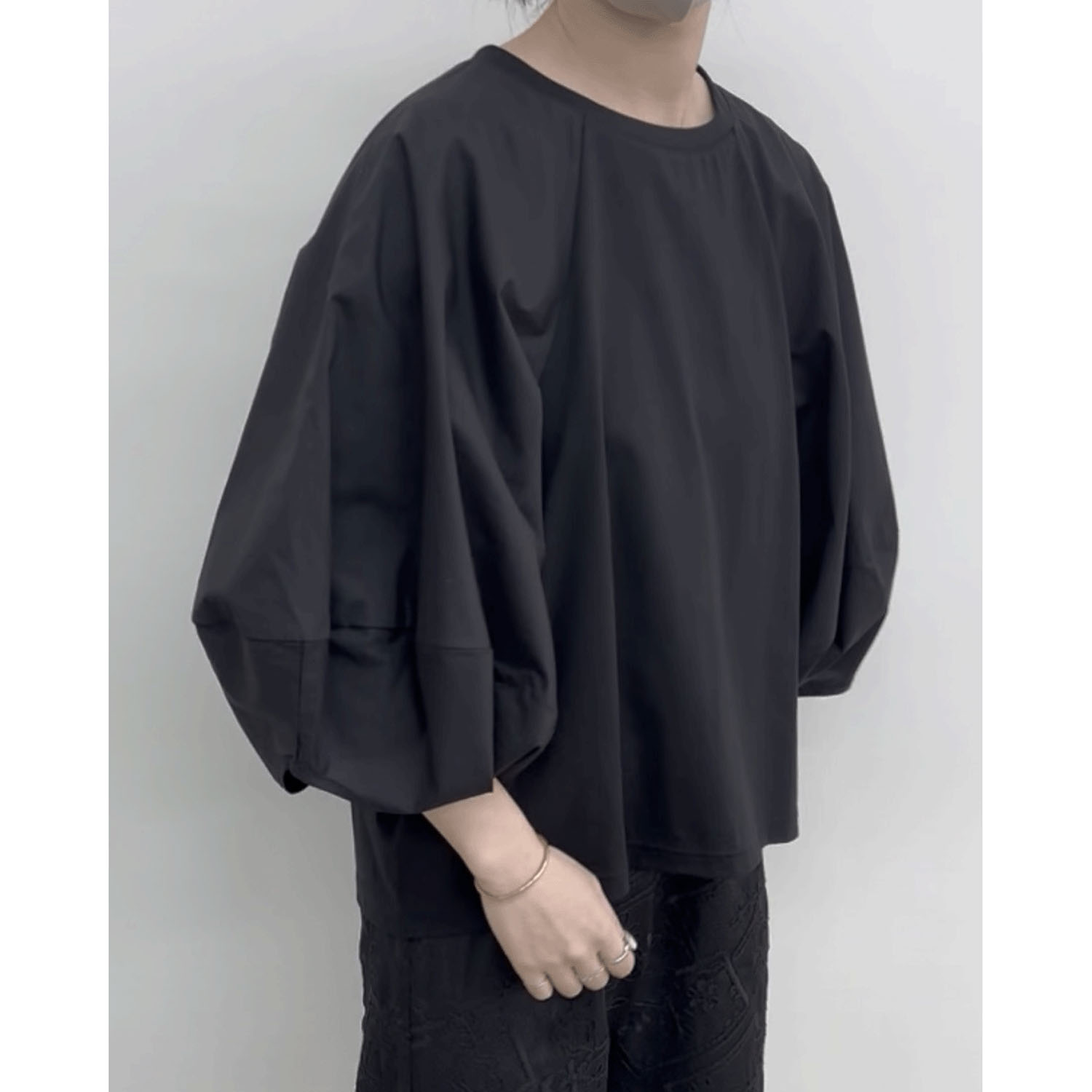 cloche 異素材ボリューム袖トップス - 画像2