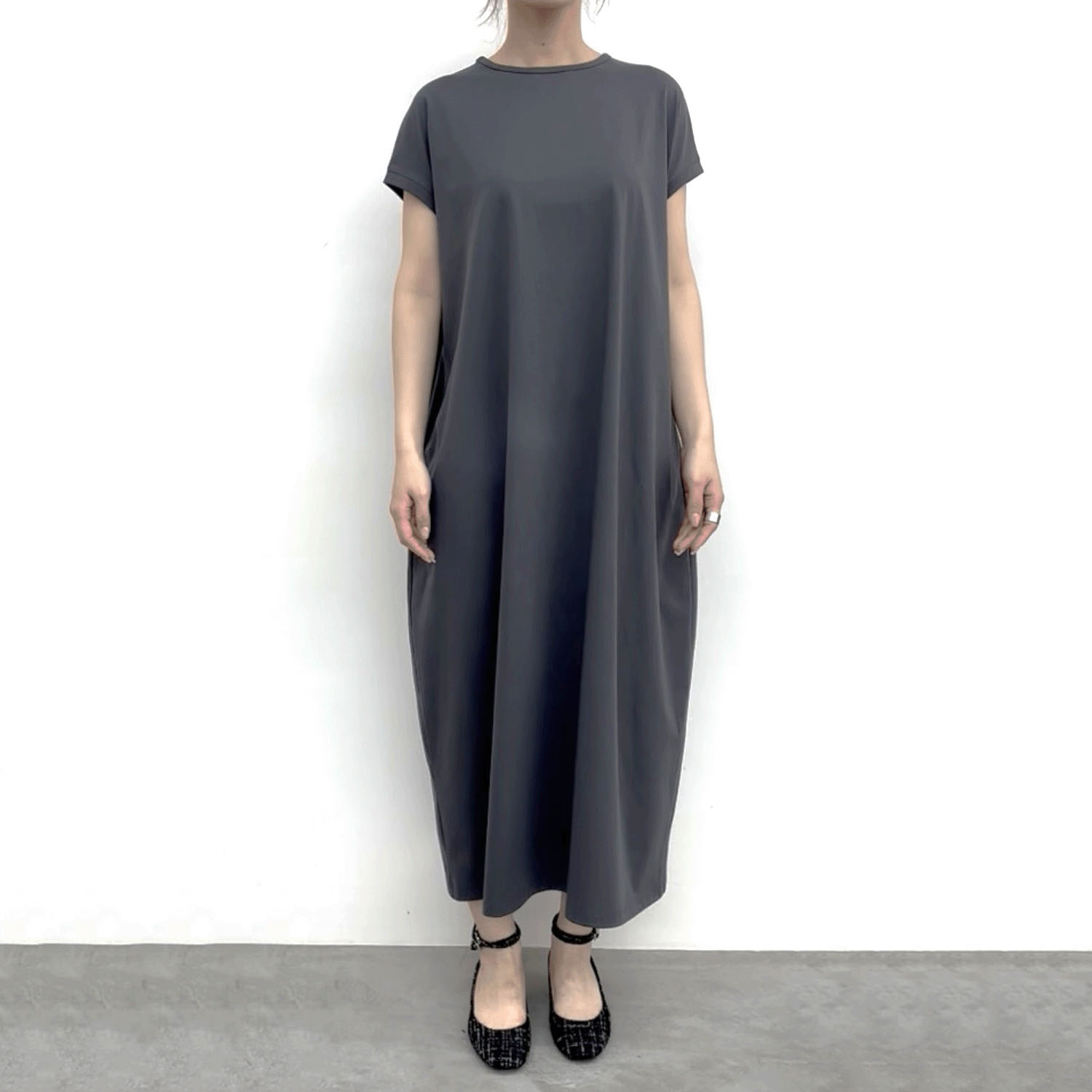 cloche 前後着用フレンチスリーブカットソーワンピース - 画像2