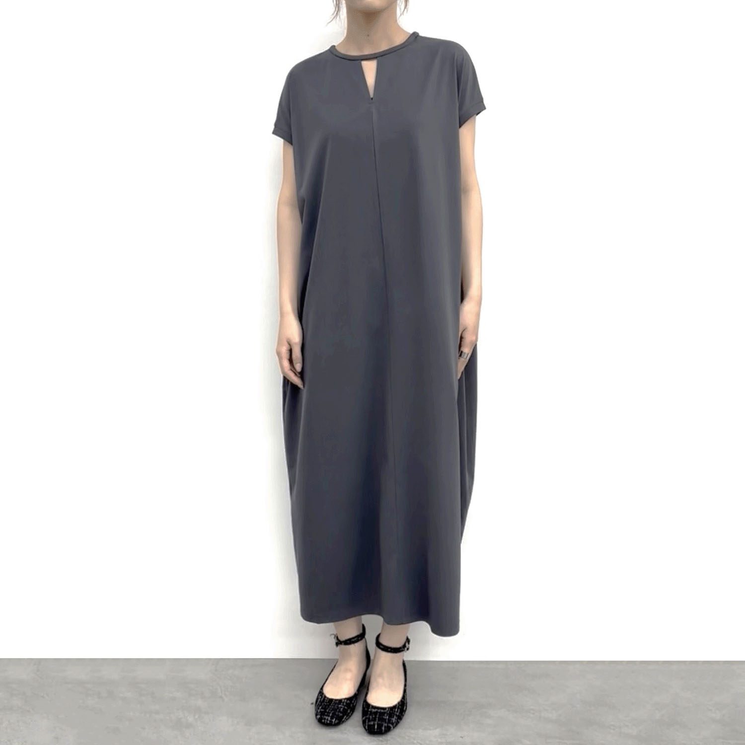 cloche 前後着用フレンチスリーブカットソーワンピース - 画像4