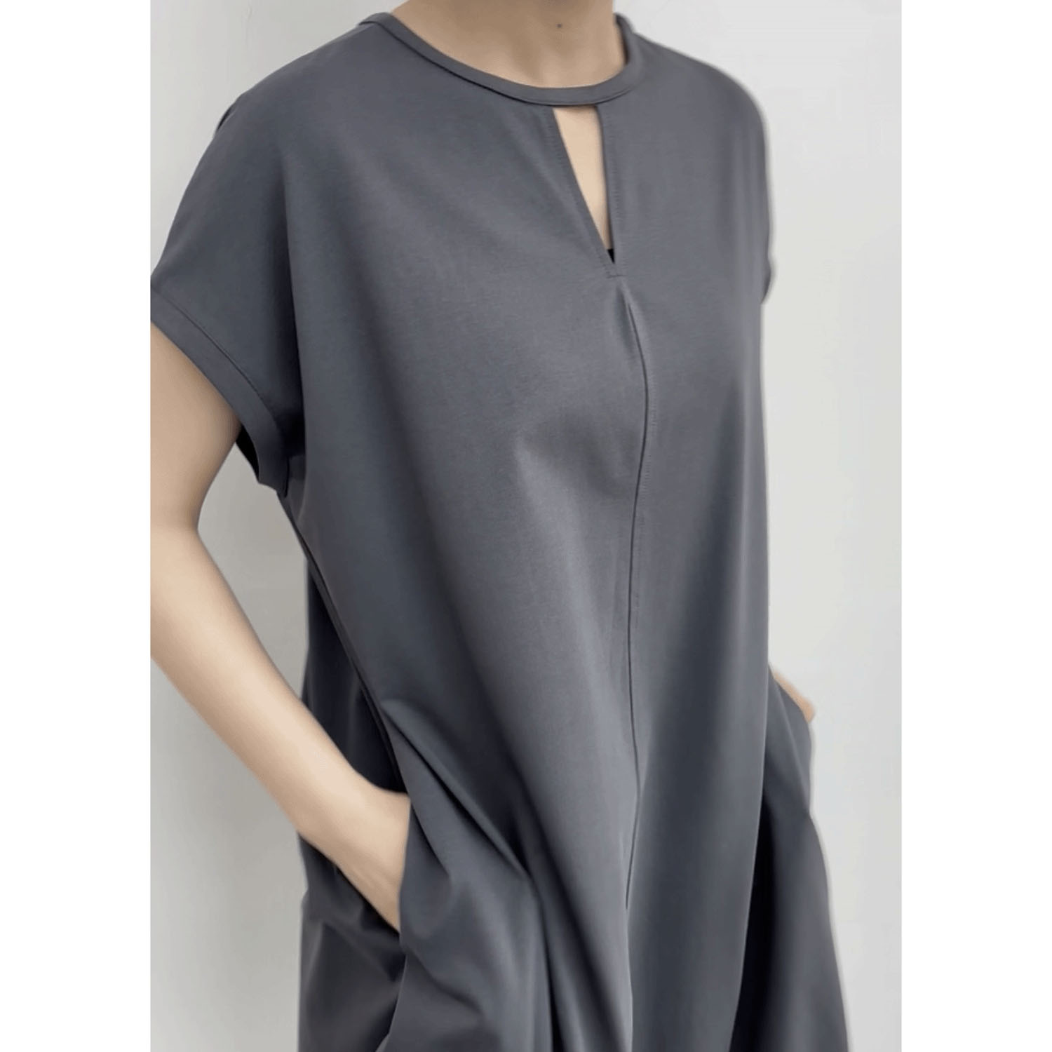 cloche 前後着用フレンチスリーブカットソーワンピース - 画像5