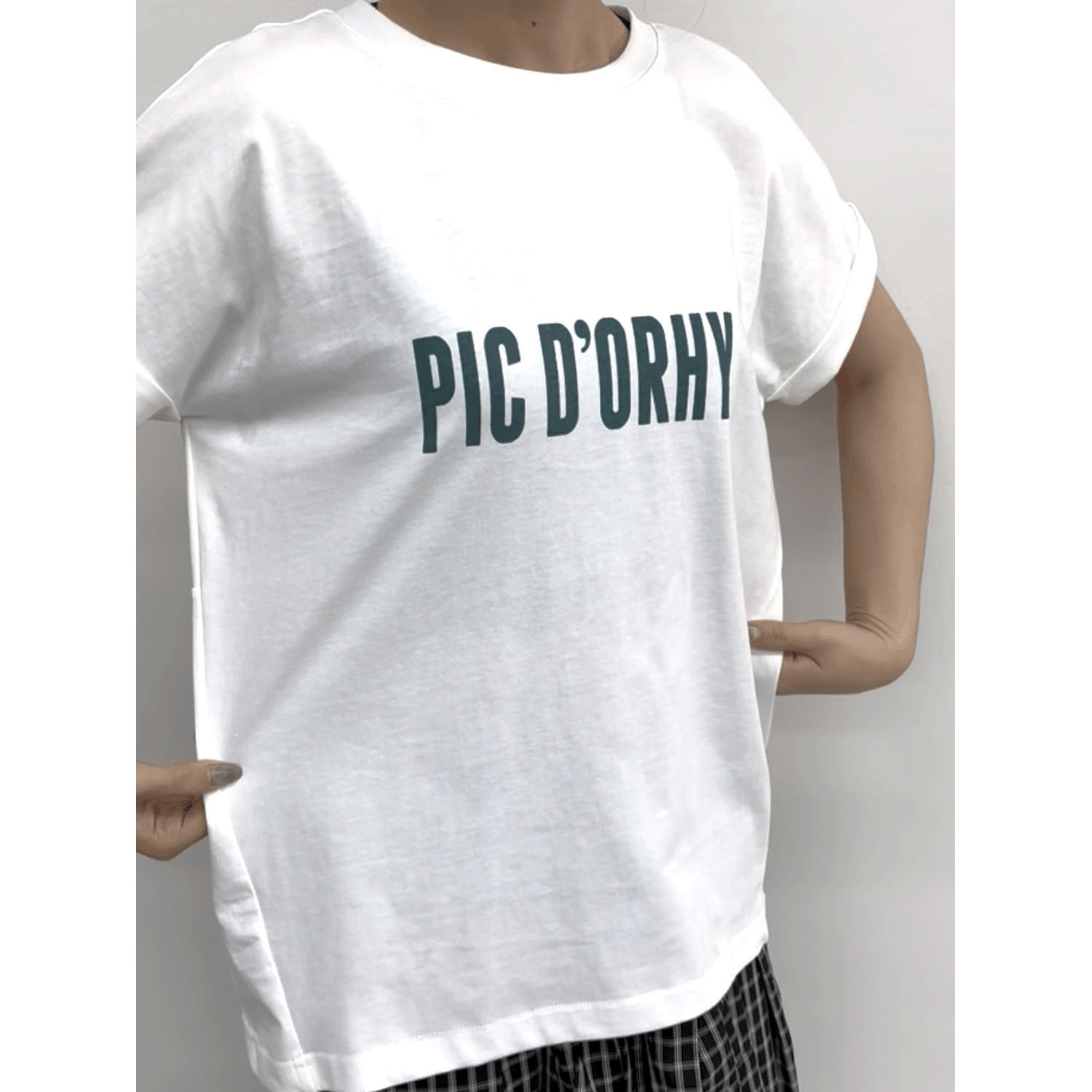 cloche 袖口ロールアップロゴTシャツ - 画像7