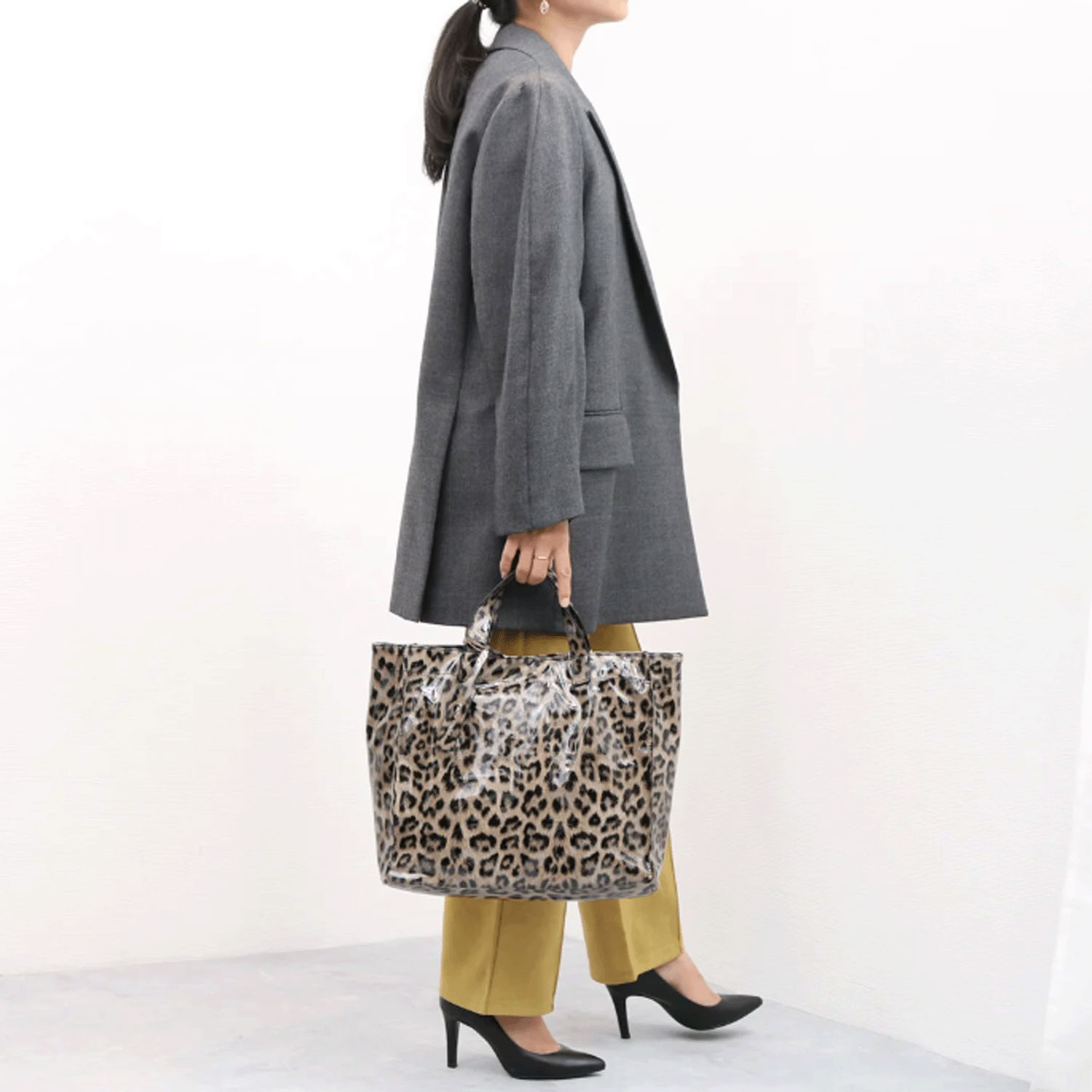 【Insta Live】【新色追加】cachecache ソフトエナメルショッパーバッグ - 画像2