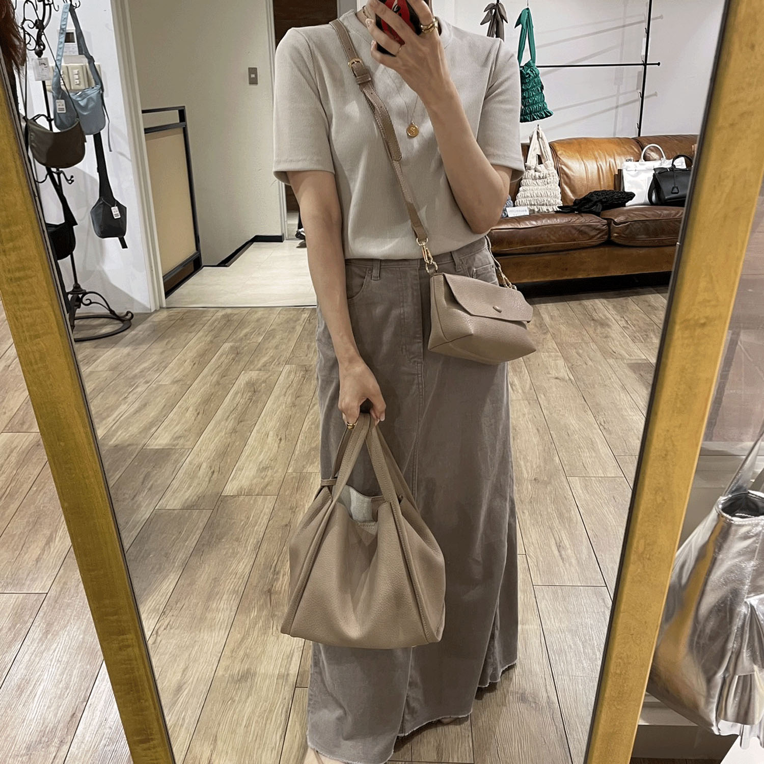 【エトネット限定】cachecache ミニショルダー付ソフトレザー調ミニバッグ - 画像28