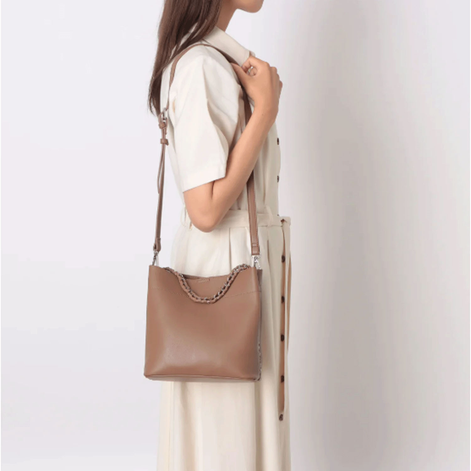 【Insta Live】cachecache サイドチェーンかがりミニトート - 画像7