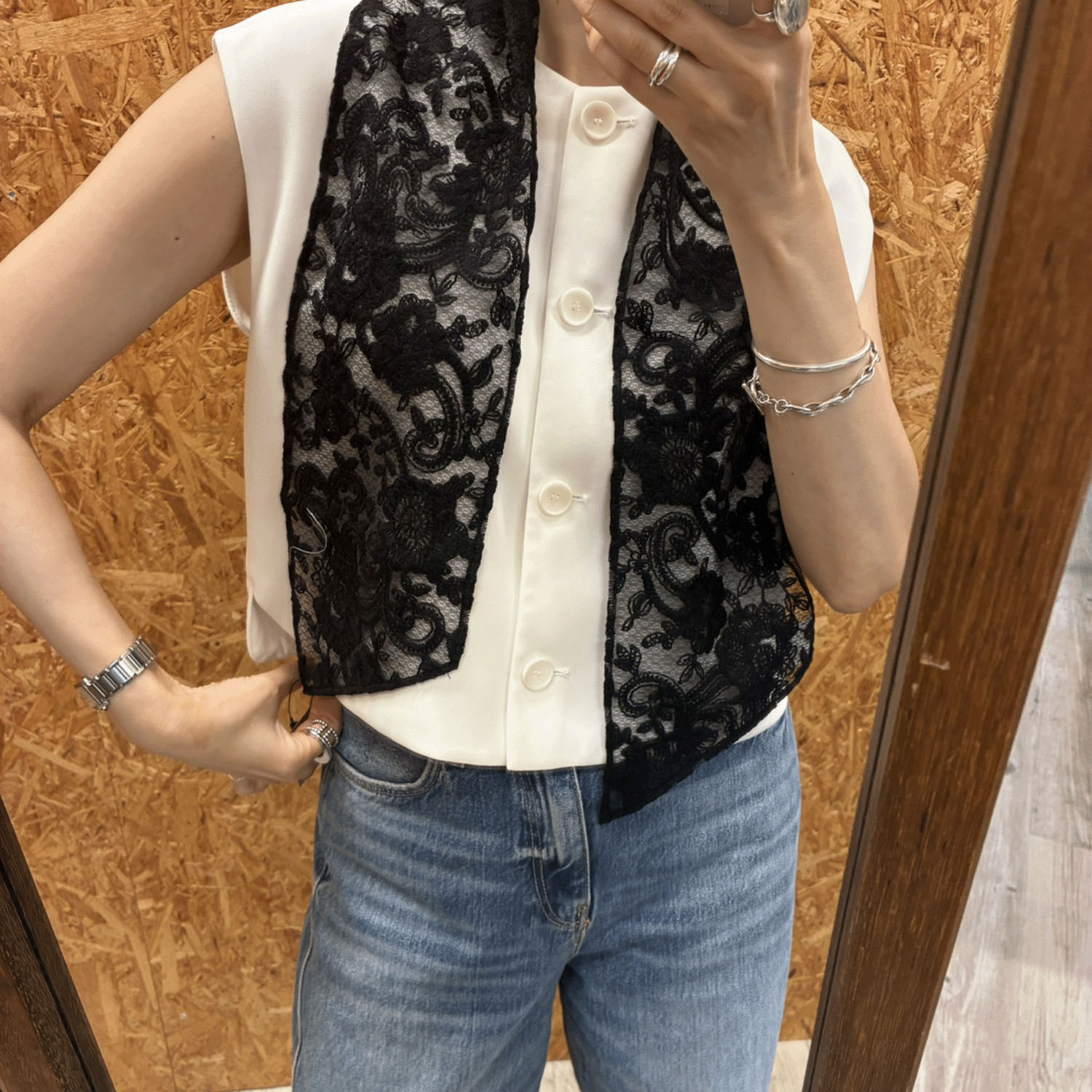 スタークラフト 細幅レーススカーフ - 画像2