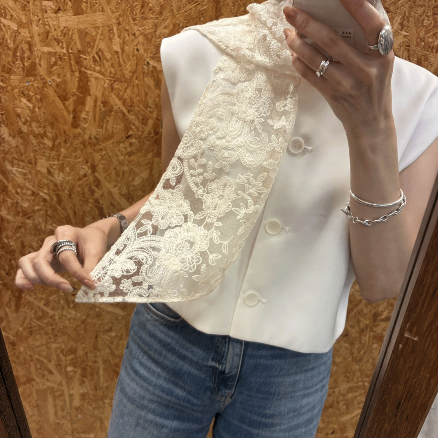 スタークラフト 細幅レーススカーフ - 画像6