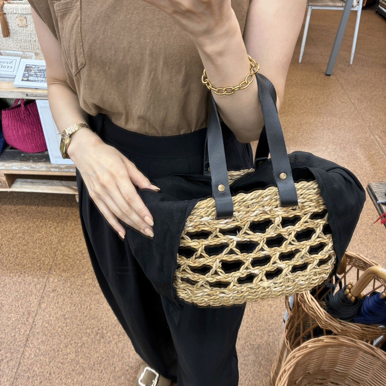 TARANGO HOGLA インポートカゴバッグ - 画像4