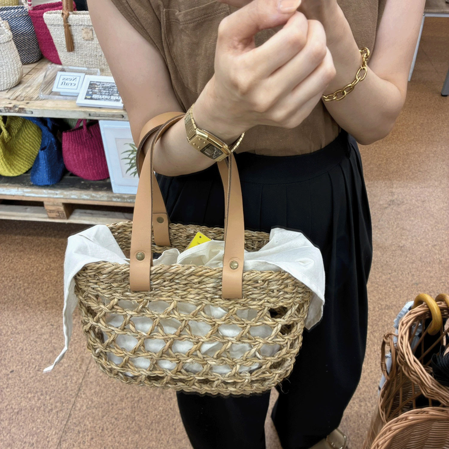 TARANGO HOGLA インポートカゴバッグ - 画像6