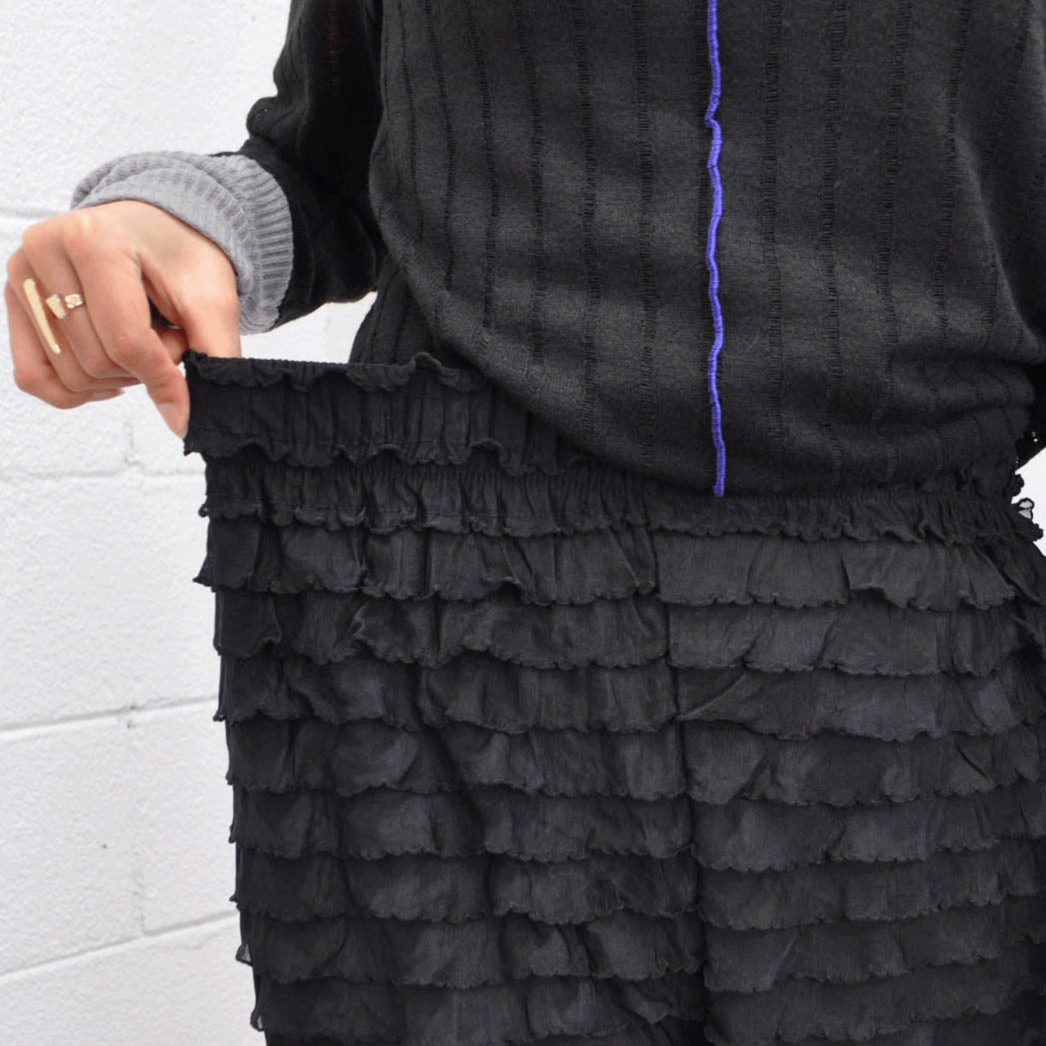 【Insta Live動画あり】SEVEN SENSE フリルパンツ - 画像6