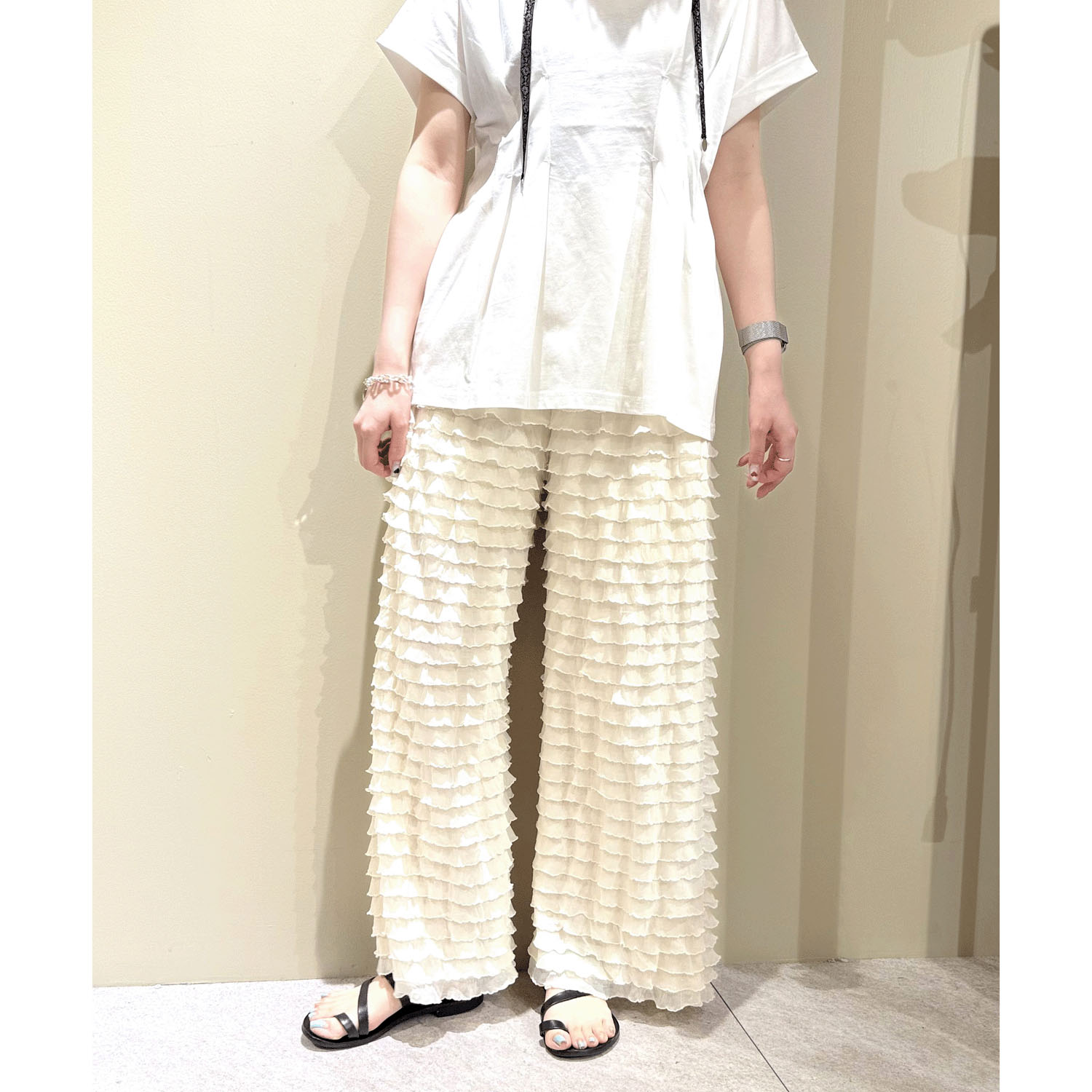 【Insta Live動画あり】SEVEN SENSE フリルパンツ