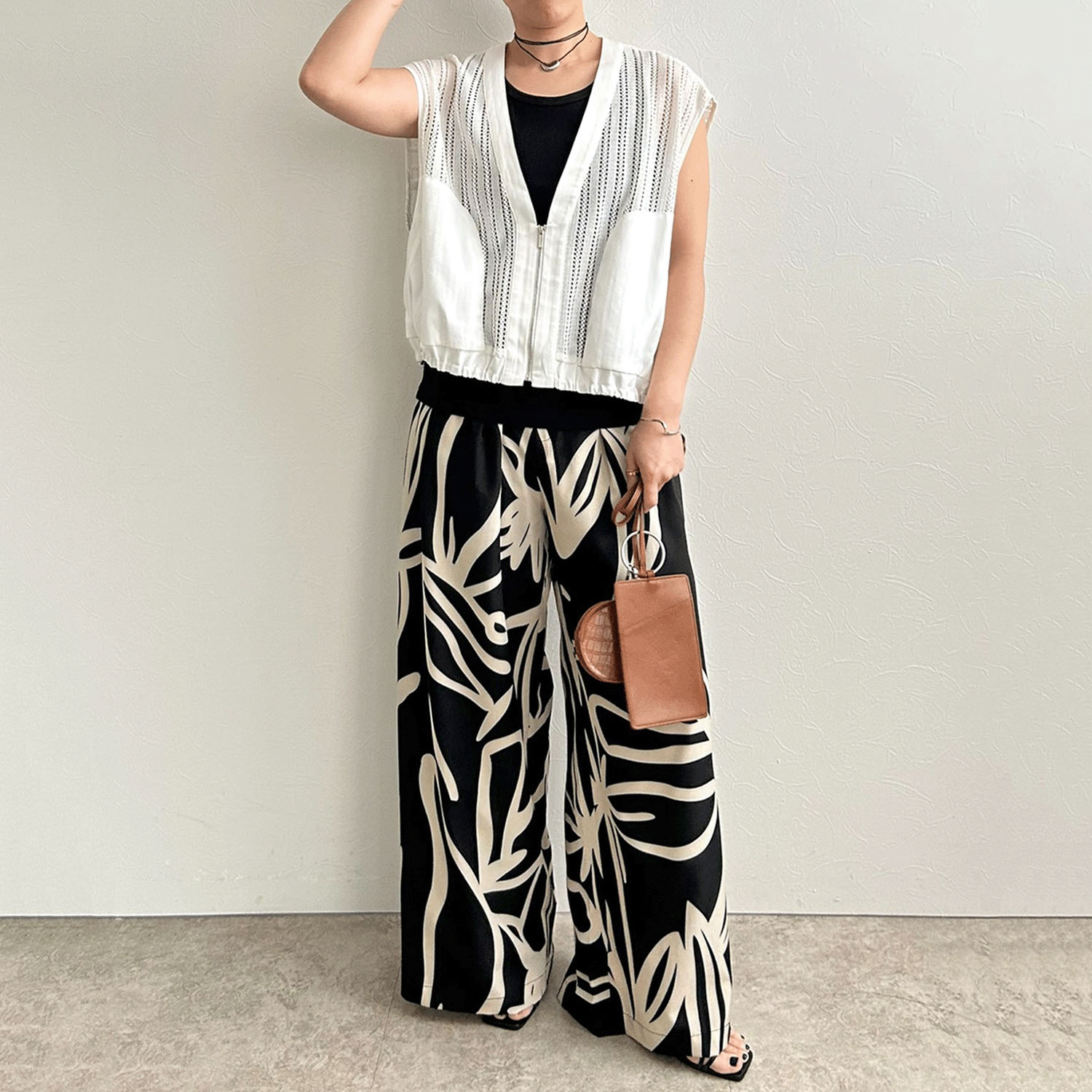 【InstaLive】LHELBIE（レルビエ） ストライプメッシュジレ - 画像16