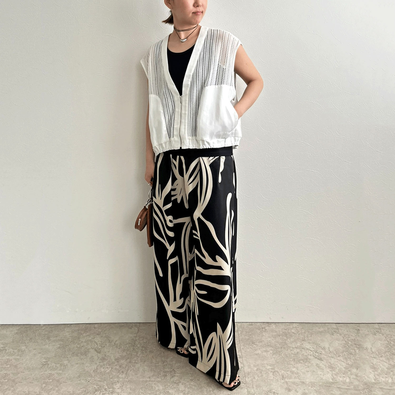 【InstaLive】LHELBIE（レルビエ） ストライプメッシュジレ - 画像17