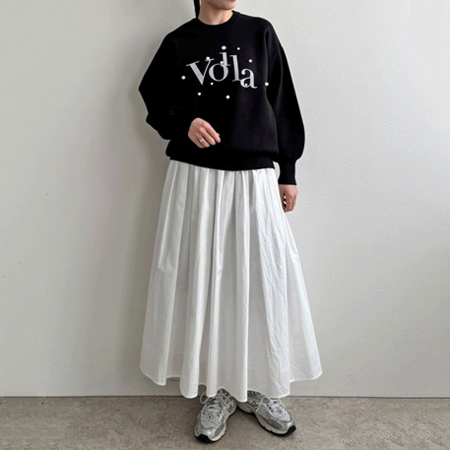 LHELBIE ロゴ×パールニットトップス - 画像5