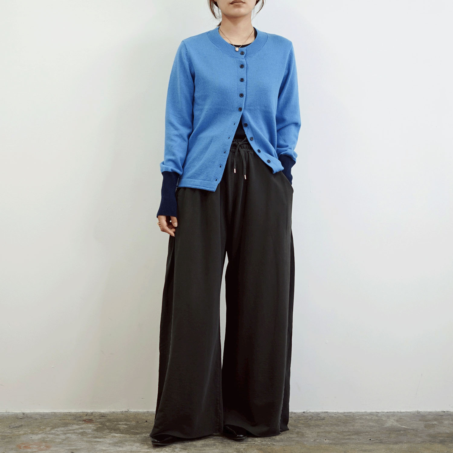 SEVEN SENSE バイカラーニットカーディガン - 画像4