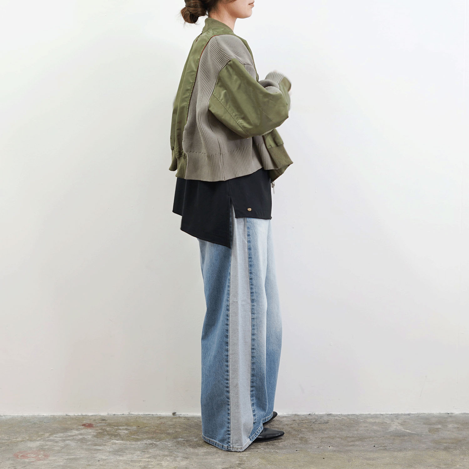 SEVEN SENSE 脇高！重ね着にも使えるアシメタンク - 画像6