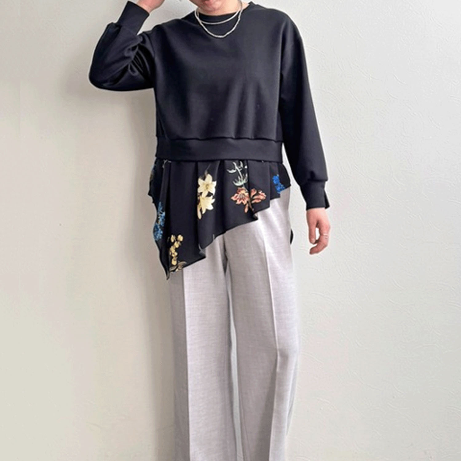 LHELBIE レイヤードドッキングトップス - 画像3