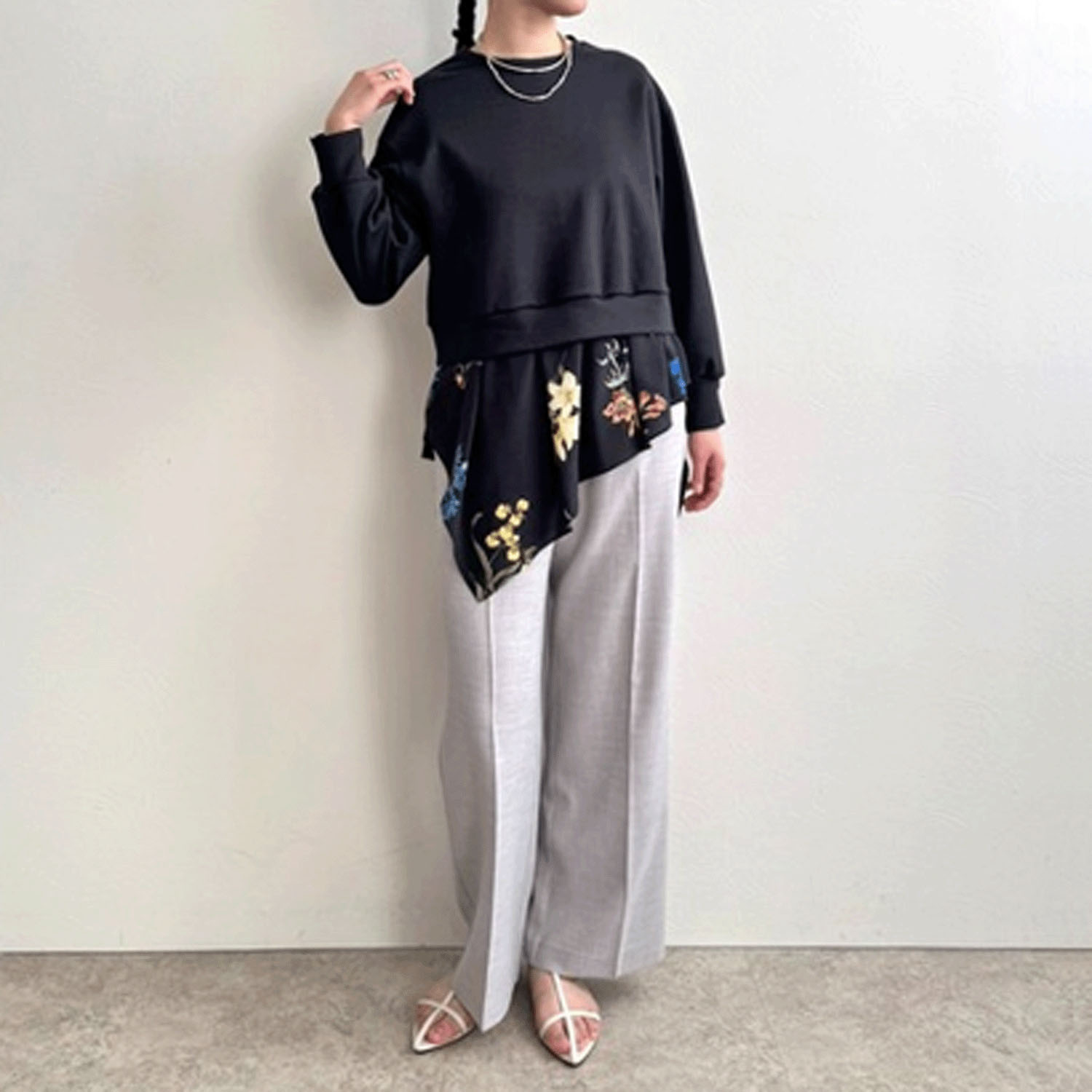 LHELBIE レイヤードドッキングトップス - 画像5