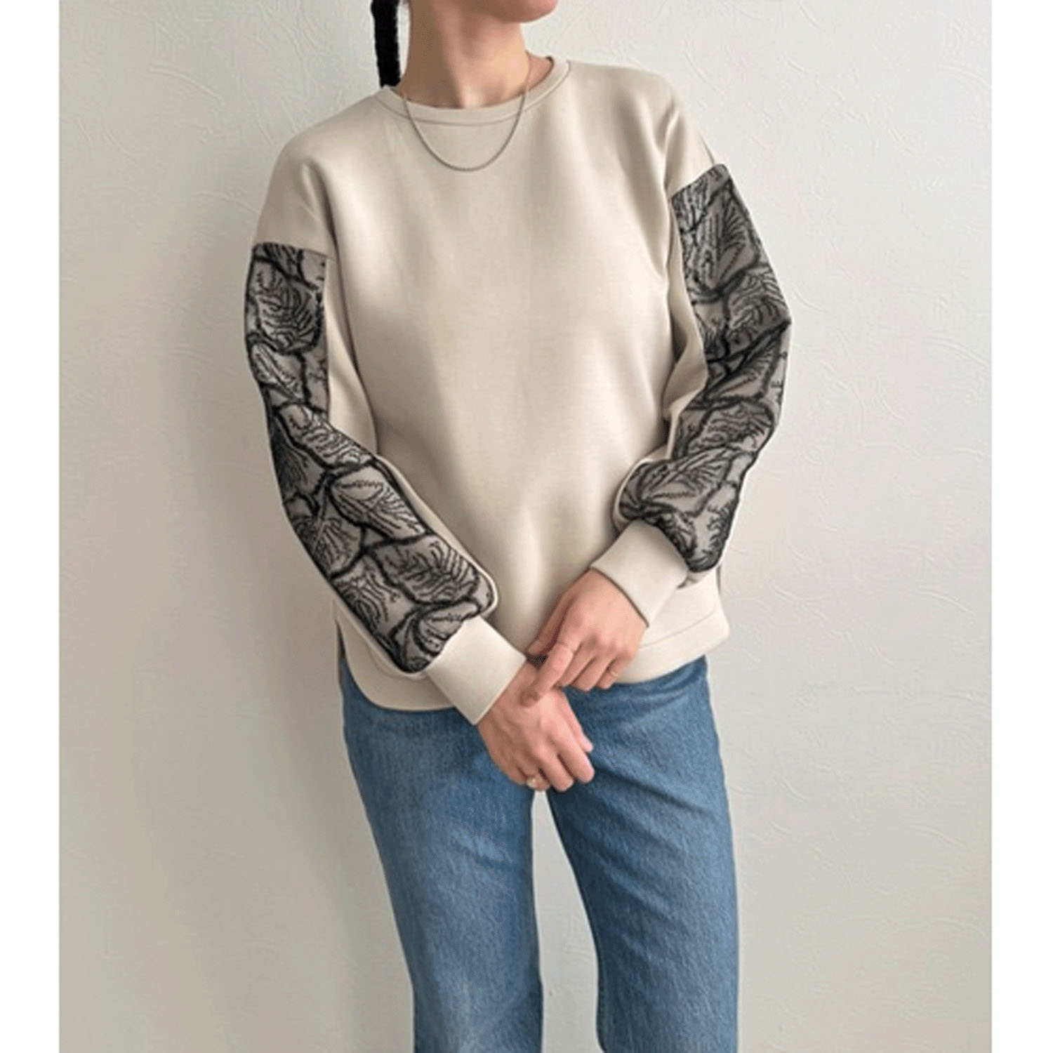 LHELBIE レーススリーブトップス - 画像12